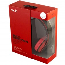 Навушники Havit HV-H2575BT бездротові bluetooth black/red і mic