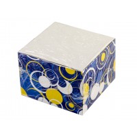 Блок для заметок неклееный 90х90х6,5 мм 1000 листов Тетрада в картонном цветном боксе (1) (24) 93559