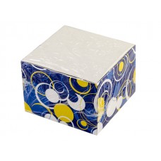 Блок для заметок неклееный 90х90х6,5 мм 1000 листов Тетрада в картонном цветном боксе (1) (24) 93559