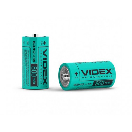 Аккумулятор Videx Li-ion 16340, 800 mAh