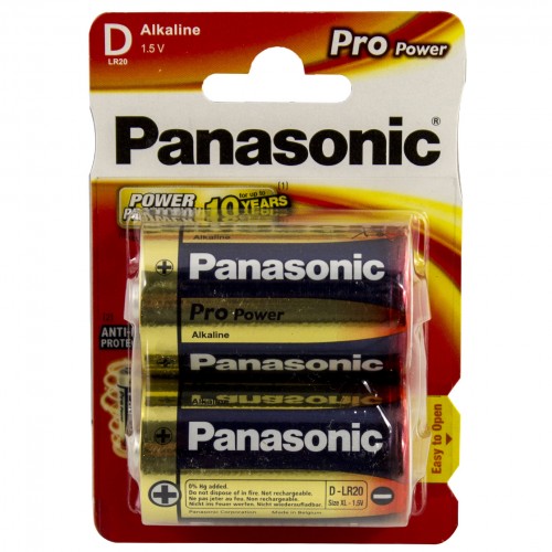 Батарейки Panasonic Pro Power LR-20 блистер 2 шт (12)