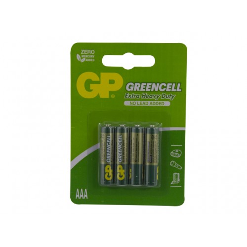 Батарейки GP Greencell 24G-2VE4AAA R-03 блістер 4 шт (10) (120)