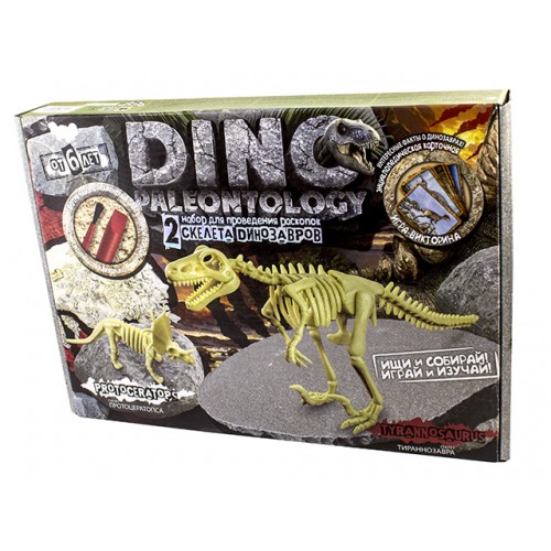 Набір для проведення розкопок DankoToys Dino Paleontology (5) DP-01-01,02,03,04,05