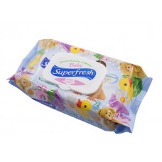 Серветки вологі дитячі Super Fresh 72 шт. з клапаном