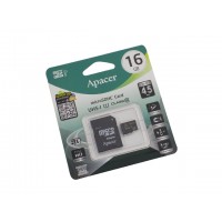 Карта памяти 16Gb Micro-SDHC (UHS-1) Apacer R-45Mb/s adapter class10 8869