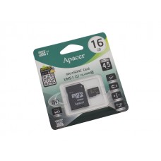 Карта памяти 16Gb Micro-SDHC (UHS-1) Apacer R-45Mb/s adapter class10 8869