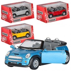 Машина металлическая Mini Cooper S Convertible Kinsmart в коробке 16х8,5х7,5см (24) (96) KT-5089-W 