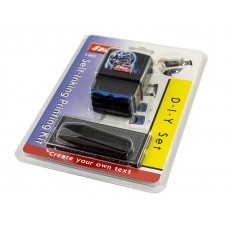  Штамп самонаборный 3-х строчный 38x14мм Shiny Планета Земля черный №S-882