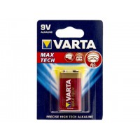 Батарейка Varta Алкалайн 6LR61/1bl maxi tech/longlife max power 9V крона (10)