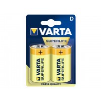 Батарейки Varta Superlife R-20 блистер 2 шт (12) (60)