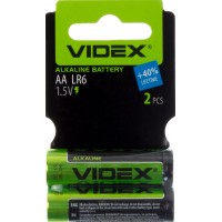 Батарейки Videx LR-06 мініблістер 2 шт (30) (360)