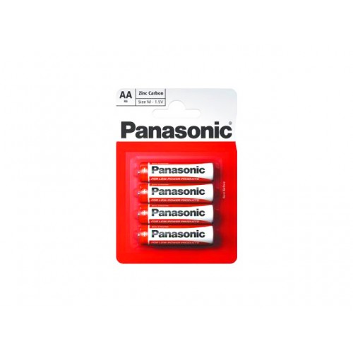 Батарейки Panasonic zinc carbon R-06 блистер 4 шт (12) (60)