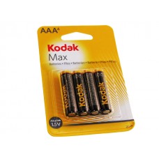 Батарейки Kodak MaxLR-03/блістер 4 шт (10) (50)