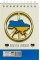 Блокнот на пружині верхній А6 картонна обкладинка 80 аркушів клітинка Апельсин подвійна пружина, лак (10) В-Л6-80  