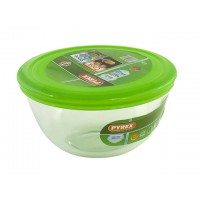 Форма для запікання скляна кругла Pyrex. C&S 0,5л 14см з кришкою (6) 23313