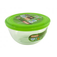 Форма для запікання скляна кругла Pyrex. C&S 0,5л 14см з кришкою (6) 23313