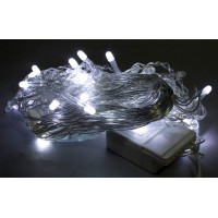 Гірлянда-бахрома електрична 100 LED білий, прозорий провід L-2 м H-0,5 м (60) 1502-03