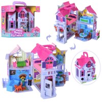 Будинок, меблі, фігурки, в коробці 27х26х18см (18) КІ F611