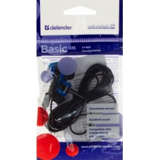 Наушники вакуумные Defender Basic 616 black/blue