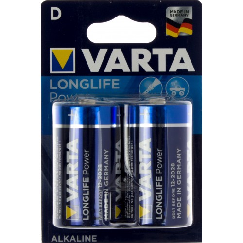 Батарейки Varta high energy longlife power LR-20 блістер 2 шт (10) (50)