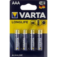 Батарейки Varta longlife extra LR-03/блистер 4 шт (10) (50)