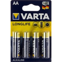 Батарейки Varta longlife extra LR-06 блистер 4 шт (20) (100)