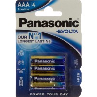 Батарейки Panasonic Alkaline Evolta LR-03 блистер 4 шт (12) (60)