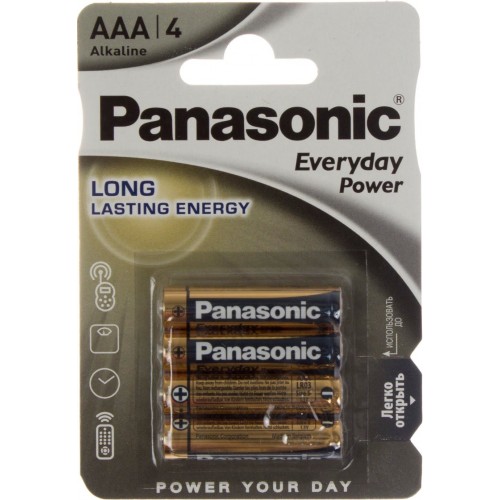 Батарейки Panasonic Everyday Power LR-03 блистер 4 шт (12) (60)