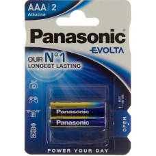 Батарейки Panasonic Alkaline Evolta LR-03 блістер 2 шт (12) (60)