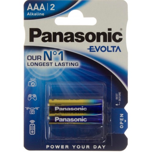 Батарейки Panasonic Alkaline Evolta LR-03 блістер 2 шт (12) (60)