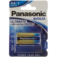 Батарейки Panasonic Alkaline Evolta LR-06 блістер 2 шт (12) (60)