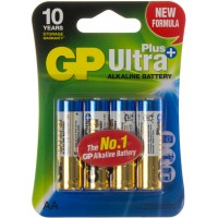 Батарейки GP Ultra Plus 15AUPHM-2UE4 LR-06 блістер 4 шт (10) (80)