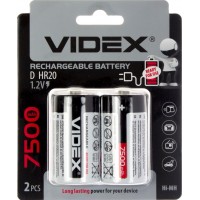 Аккумуляторы Videx (HR-20, 7500 mAh) блистер 2 шт