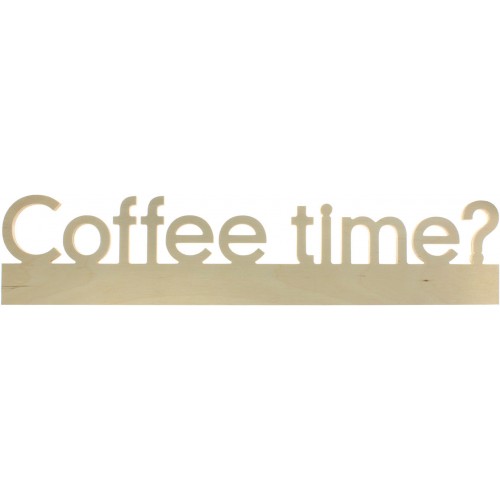 Напис дерев'яний Coffee time 1211