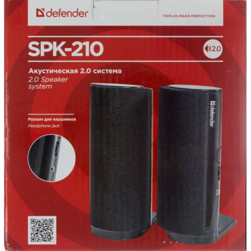 АС 2.0 Defender SPK-210 2x2W black 65210