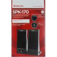 АС 2.0 Defender SPK-170 2x2W USB black