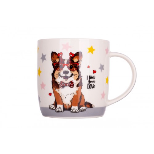 Чашка керамическая 365 мл  Luminarc. Limited Edition Corgi (12) (48) B35-L1288A / 58515