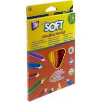 Олівці кольорові 18 кольорів Cool For School Extra soft трикутні (8) CF15144  
