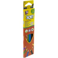 Карандаши цветные 6 цветов Cool For School Extra soft треугольные (24) CF15142