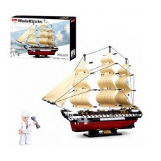 Конструктор Sluban Фрегат, 1: 170,42,3 см, 1118 деталей, в коробке (6) M38-B0836
