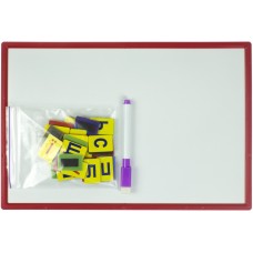 Доска магнитная 207х308мм (маркер, магнитные украинские буквы, двусторонняя) (20)