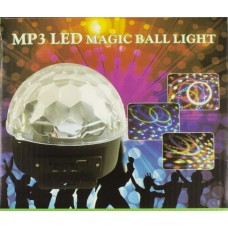 Проектор куля Musik Ball MP-3 bluetooth, color, пульт, USB, flash, LED Magic ball light 3154(24)