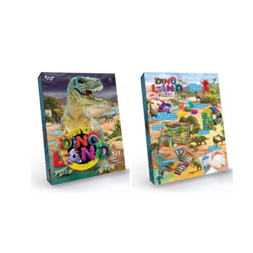 Набір креативної творчості DankoToys Dino Land 7в1 (5) DL-01-01U    