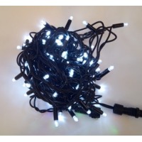 Гирлянда-карниз электрическая уличная 200 LED warm white черный провод 10 м 6461