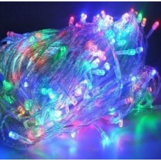 Гирлянда электрическая уличная прямая 200 LED RGB color белый провод 20 м 6539