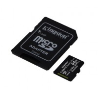 Карта пам'яті 64 Gb Micro-SDXC (UHS-1) Kingston Canvas Select Plus R-100mb/s adapter class10 A1 8697