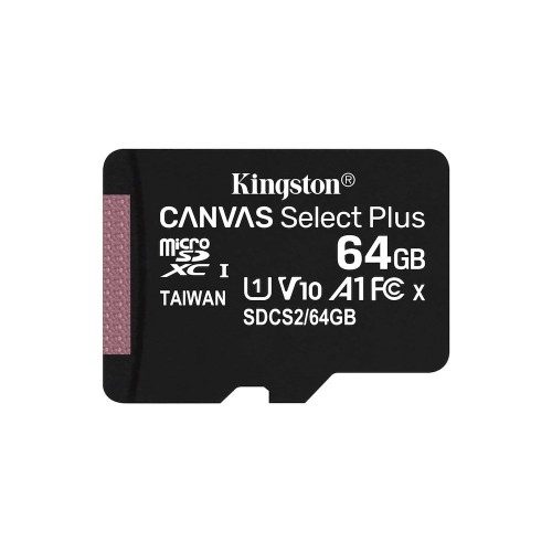 Карта пам'яті 64 Gb Micro-SDXC (UHS-1) Kingston Canvas Select Plus R-100mb/s A1 class10 8963