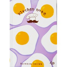 Блокнот A6 48 листов без линовки Profiplan Kitchen Note fried eggs 901272 