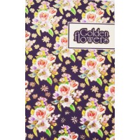 Блокнот A5 40 аркушів без лінії Profiplan Golden Flowers purple 903603 