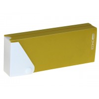 Пенал Economix E31617-05 пластиковый на кнопке желтый